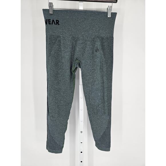 Ryderwear Womens Sz S Cropped Athletic Leggings Compression Dark Teal - Picture 1 of 4